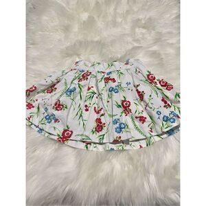 Janie and jack floral pique pleated skirt toddler 4T